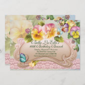 Geburtstag Brunch Mütter Tag Mittagessen Einladung (Vorne/Hinten)