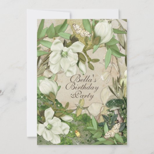 Geburtstag Brunch Mütter Tag Mittagessen Einladung (Rückseite)