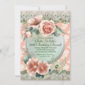 Geburtstag Brunch Mütter Tag Mittagessen Einladung (Vorderseite)