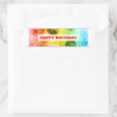 Geburtstag (Buch) Ovaler Aufkleber (Tasche)