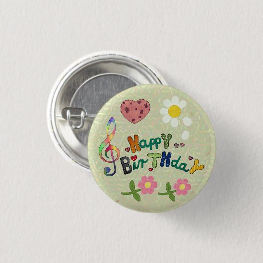 Geburtstag Button (Vorne & Hinten)