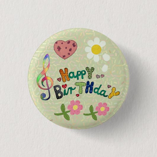 Geburtstag Button (Vorderseite)