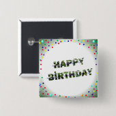 Geburtstag Button (Vorne & Hinten)