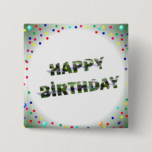Geburtstag Button