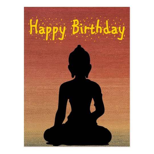 Geburtstag card_Buddha2 Postkarte Zazzle.de