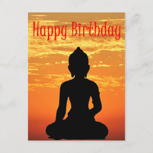 Geburtstag Buddha Postkarten Zazzle De