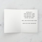 Geburtstag: Cartoon Schnecke und Schildkröte Karte (Innenseite)