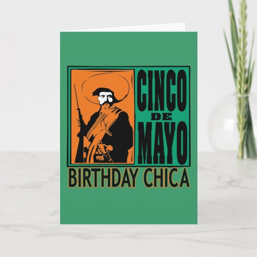 Geburtstag Chica Cinco Des Mayo Karte (Vorderseite)