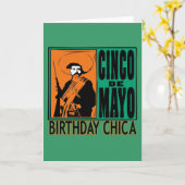 Geburtstag Chica Cinco Des Mayo Karte (Gelbe Blume)