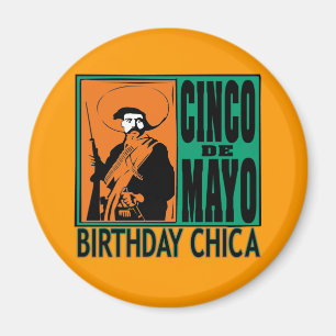 Geburtstag Chica Cinco Des Mayo Magnet
