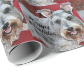 Geburtstag, Coco, der Minischnauzer, Geschenkpapier (Rolleneckpunkt)