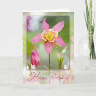 Geburtstag Columbine Karte