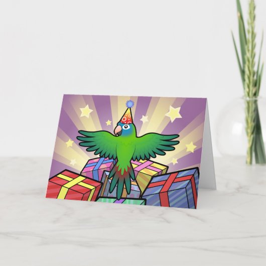 Geburtstag Conure/Lorikeet/Papagei Karte (Vorderseite)
