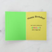 Geburtstag, COOL, Frosch, Kaleidoskop-Sammlung Karte (Innenseite)