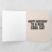 GEBURTSTAG COOLE KATZKARTEN KARTE (Innenseite)