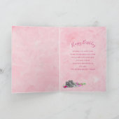 Geburtstag, Cooles Mädchen, Sneakers schwarz/weiß Karte (Innenseite)