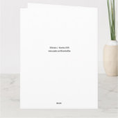 Geburtstag, Cougar und Schmetterlinge Karte (Rückseite)