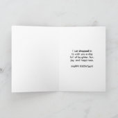 Geburtstag, Cousin, Flamingo Bird Karte (Innenseite)