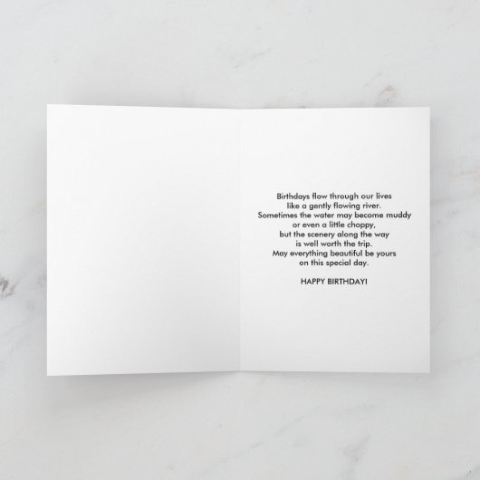 Geburtstag, Cousin, Snowy-Reiher-Vogel Karte (Innenseite)