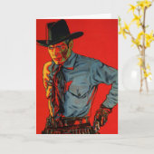 Geburtstag Cowboy! Karte (Gelbe Blume)