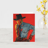 Geburtstag Cowboy! Karte (Gelbe Blume)