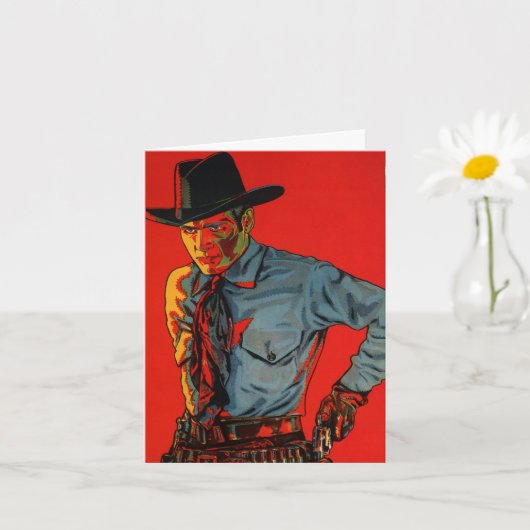 Geburtstag Cowboy! Karte (Kleine Pflanze)