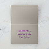 Geburtstag, Cowgirl, Stiefel, Blume/Lilacs/Tulips Karte (Innenseite)