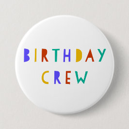 Geburtstag Crew Button Abzeichen Gastgeschenk Kind