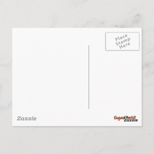 Geburtstag Cupcake Attack! Postkarte (Rückseite)