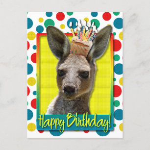 Geburtstag Cupcake - Kangaroo Postkarte