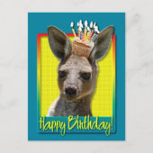 Geburtstag Cupcake - Kangaroo Postkarte (Vorderseite)