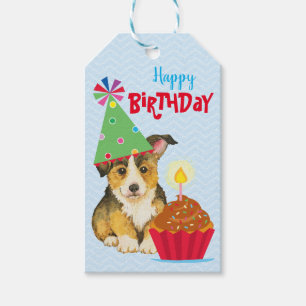 Geburtstag Cupcake Pembroke Welsh Corgi Gift Tags Geschenkanhänger