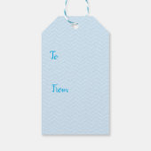 Geburtstag Cupcake Portugiesischer Wasserdog Gesch Geschenkanhänger (Rückseite)