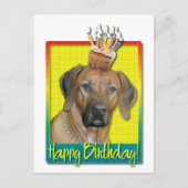 Geburtstag Cupcake - Rhodesian Ridgeback Postkarte (Vorderseite)