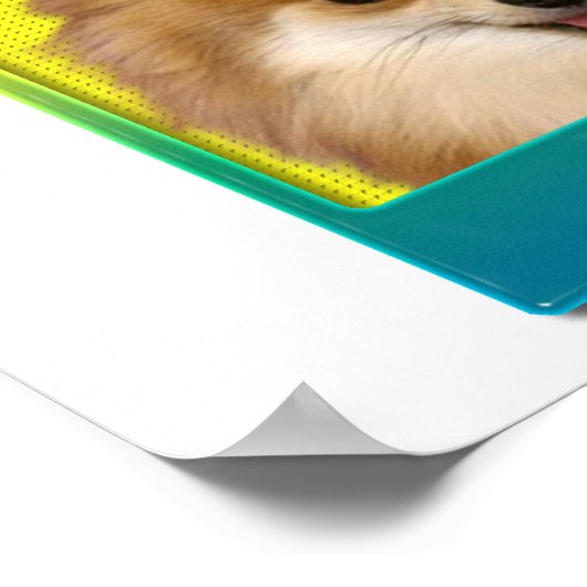 Geburtstag Cupcake - Spitz Poster (Ecke)