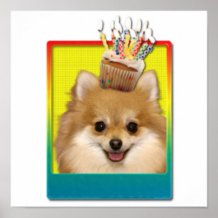 Geburtstag Cupcake - Spitz Poster