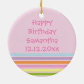 Geburtstag Cupcakes Party Mäuse Ornament (Hinten)