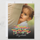 Geburtstag Custom Foto Grußkarte Personalisiert (Vorderseite)