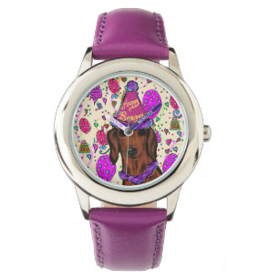 GEBURTSTAG DACKEL ARMBANDUHR