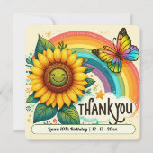 Geburtstag Danke, dass ihr eine Tochter habt Dankeskarte (Vorderseite)