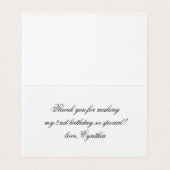 Geburtstag Danke, dass Sie die Faltkarte geklappt (Innenseite Aufgefaltet)