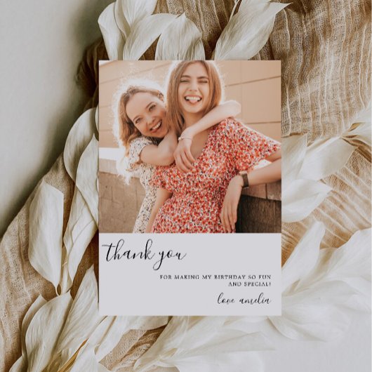 Geburtstag Danke, dass Sie Fotokarte | Hochzeit Da Einladung