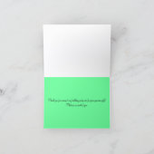 Geburtstag Danke, Green Cupcake Karte (Innenseite)