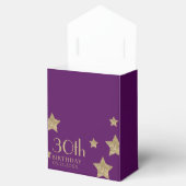 Geburtstag danke Ihnen Chic Gold Stars Gefälligkei Geschenkschachtel (Geöffnet)