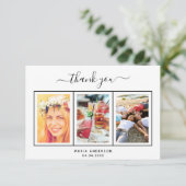 Geburtstag danke Ihnen, dass Sie ein Foto-Skript e (Stehend Vorderseite)