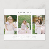 Geburtstag danke Ihnen Foto Postkarte (Vorderseite)
