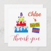 Geburtstag danke Ihnen Karte mit Namen und Alter (Vorne/Hinten)