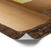 Geburtstag dann Foto und Jetzt Foto Poster (Ecke)