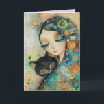 GEBURTSTAG DAUGHTER MÄDCHEN- UND KATZKARTE KARTE<br><div class="desc">GEBURTSTAG MÄDCHEN- UND KATZKARTE</div>