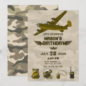 Geburtstag der Armee Einladung (Vorne/Hinten)
